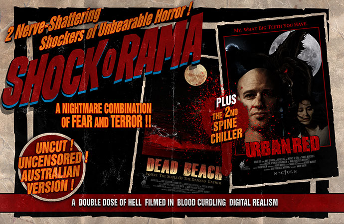 wallpaper layout for double feature urban red and dead beach