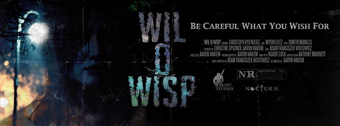 Wil o Wisp Short Horror film Face Book promotional banner