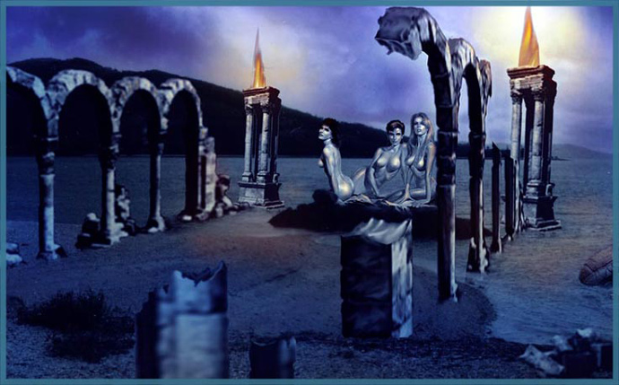 sunken Atlantian Temple ruins