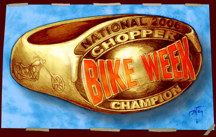 2006 chopper championship ring GoldCoast Bike Week