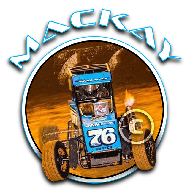 Reid Mackay No. 76 Speedway driver t-shirt design 