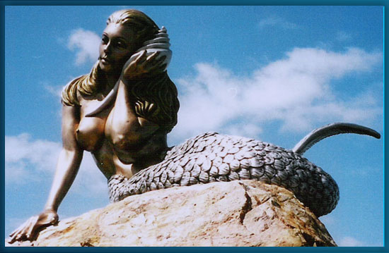 Mermaid Sculpture off Daydream ISland