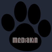 mediakin pawprint logo design