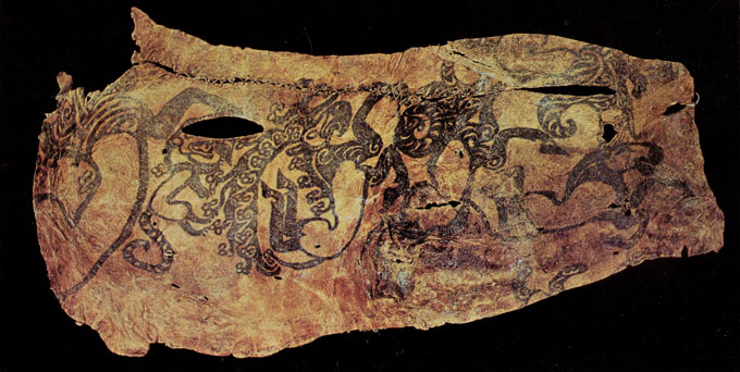 tattooed skin Altay, Pazyryk II 5th-4th century BC
