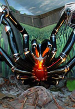 Enormous Animatronic replica of an adult Funnelweb Spider 