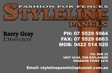 Styleline Panels Business card design