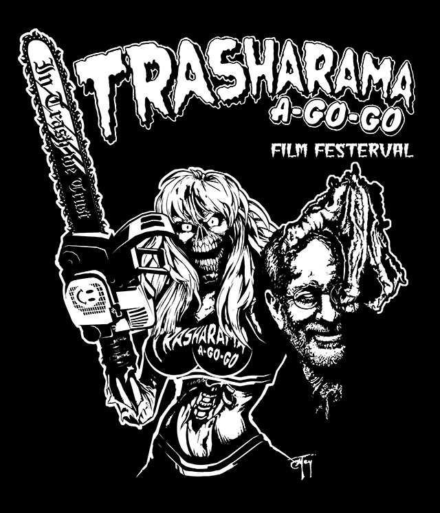 Trasharama agogo film festival T-shirt design