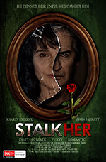 Film poster Art Designed as a parody of the Mills and Boon novels cover art for John Jarratt's Stalkher(2014)