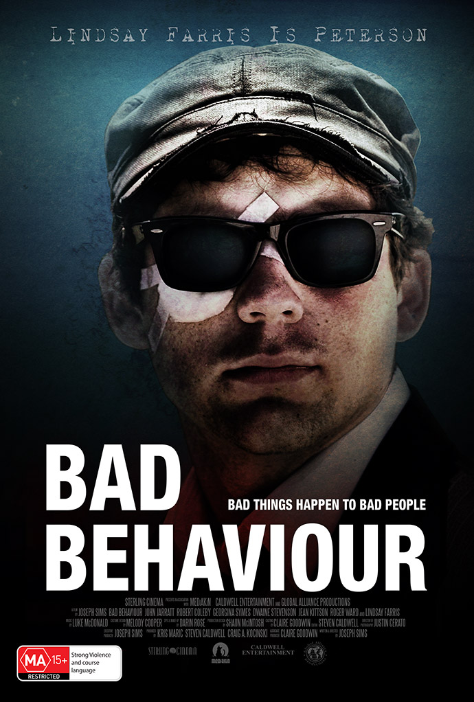 Lindsay Farris is Peterson  in Joseph Sim's Bad Behaviour