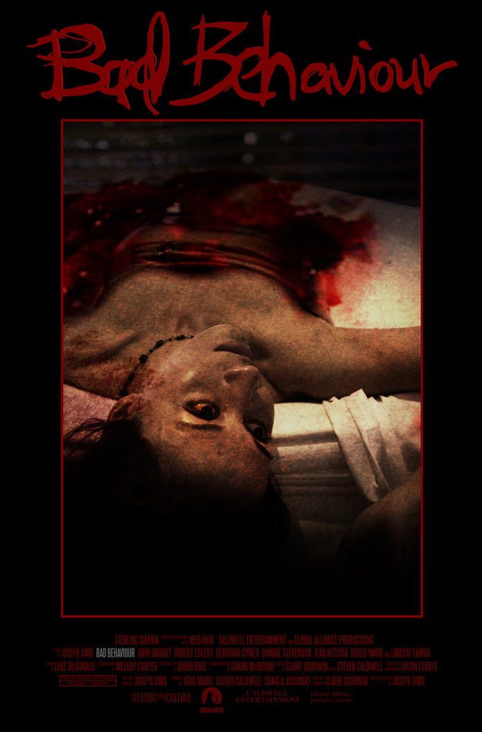 Rio Holland As Candice in Bad Behaviour or Dead Chick Bloody Poster promotional poster