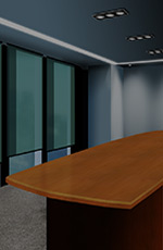 2-point perspective Office Space virtual Film Set