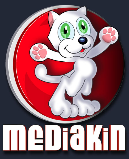 Cute cartoon cat log for mediakin