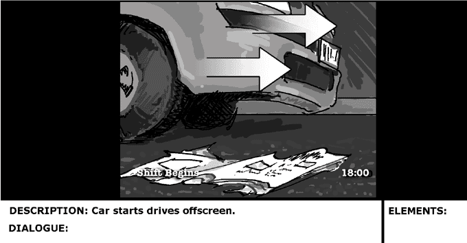 Car drives off
