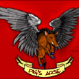 Flying Pig as SkateBoard Deck art