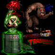 Sindee the zombie cheerleader & woofman