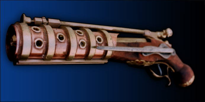 Steampunk inspired Plasma Pistol Hero Prop