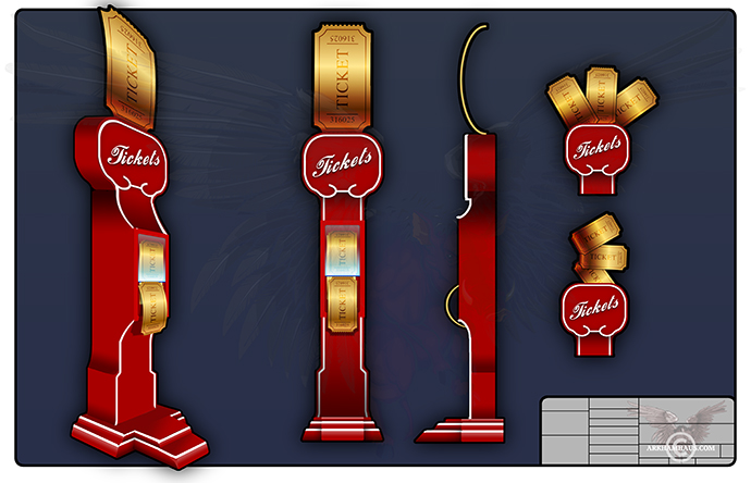 Ticket Booth Design + optional headers