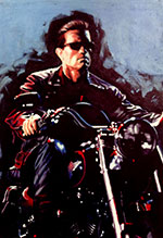 acrylic painting of a cdm-101 terminator