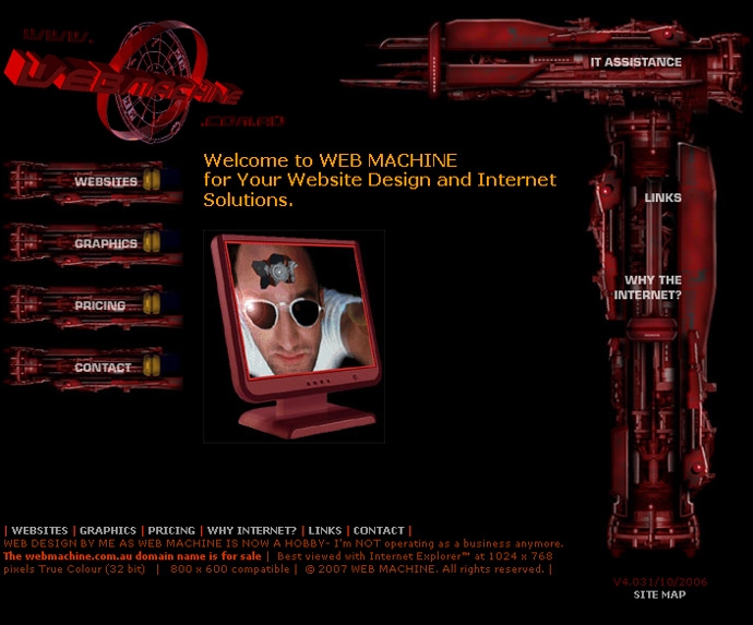 Screen grab of Index.html from webmachine website