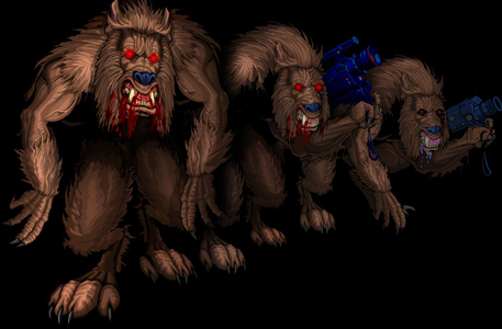 Evolution of a werewolf